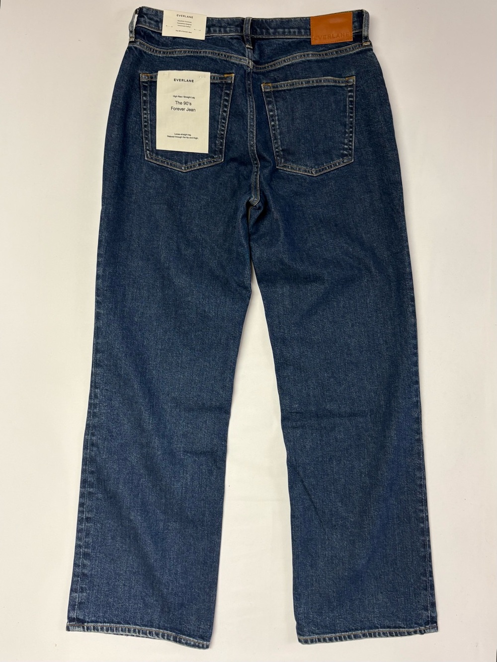 Everlane The 90’s Forever Jean Dark Indigo Wash NWT - Picture 7 of 16